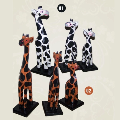 Patung Kayu Zebra